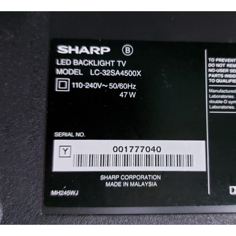 Bảng giá Bo mạch tivi SHARP 32SA4500 LC-32SA4500X, bo nguồn, bo xử lý