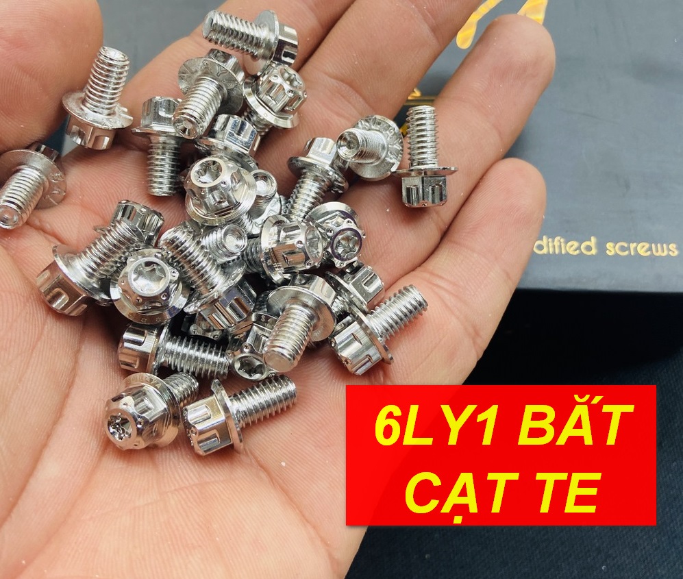 [CHUYÊN ỐC SALAYA] ỐC KIỂU XE MÁY SALAYA 6LY DÀI 1 PHÂN GẮN CATTE, CHI TIẾT 6LY KHÁC