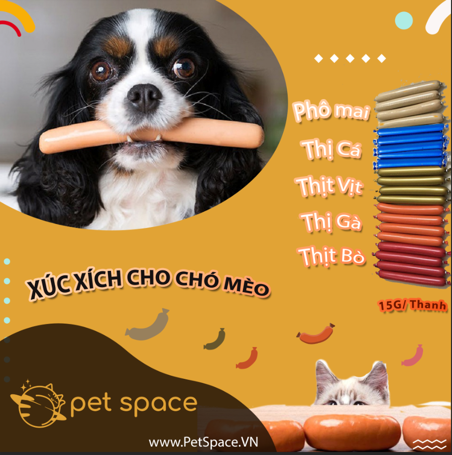 15g snack pet dog sausage with chicken, duck, cow, fish, cheese