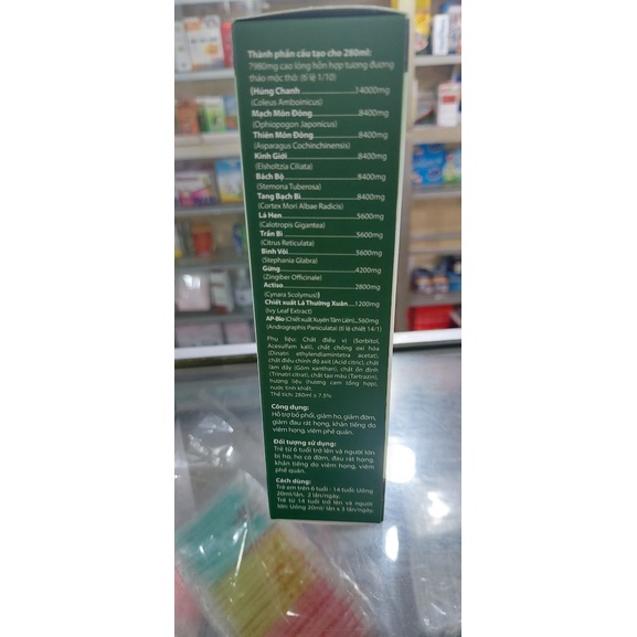 chinh hang THIÊN MÔN BỔ PHỔI PREMIUM chai 280ml