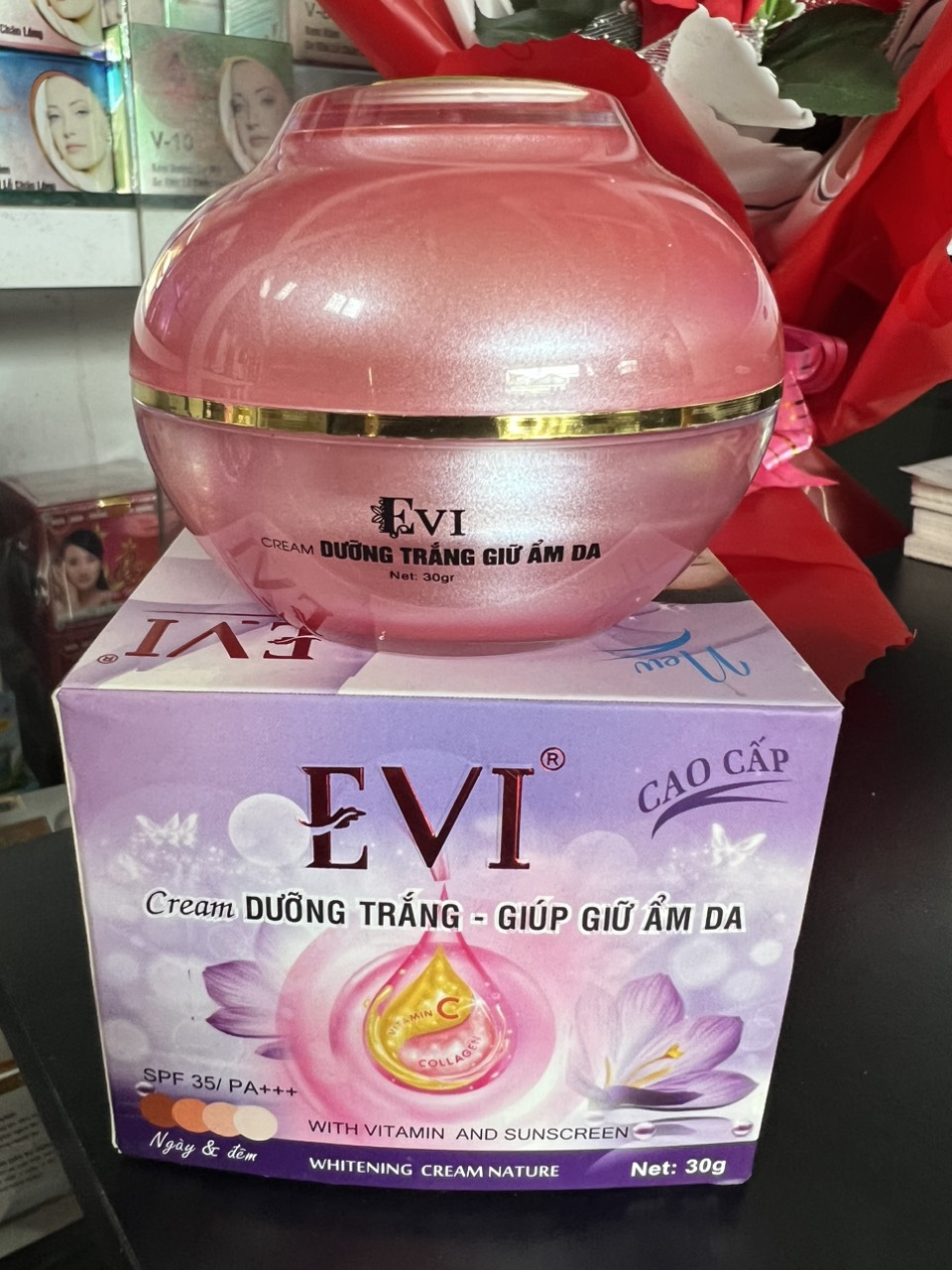 Kem Evi trắng da giữ ẩm 30g