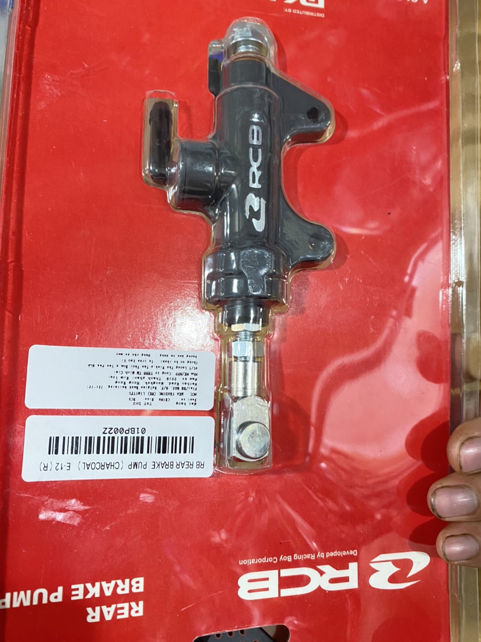 Pen đạp sau RCB lắp exciter winner raider