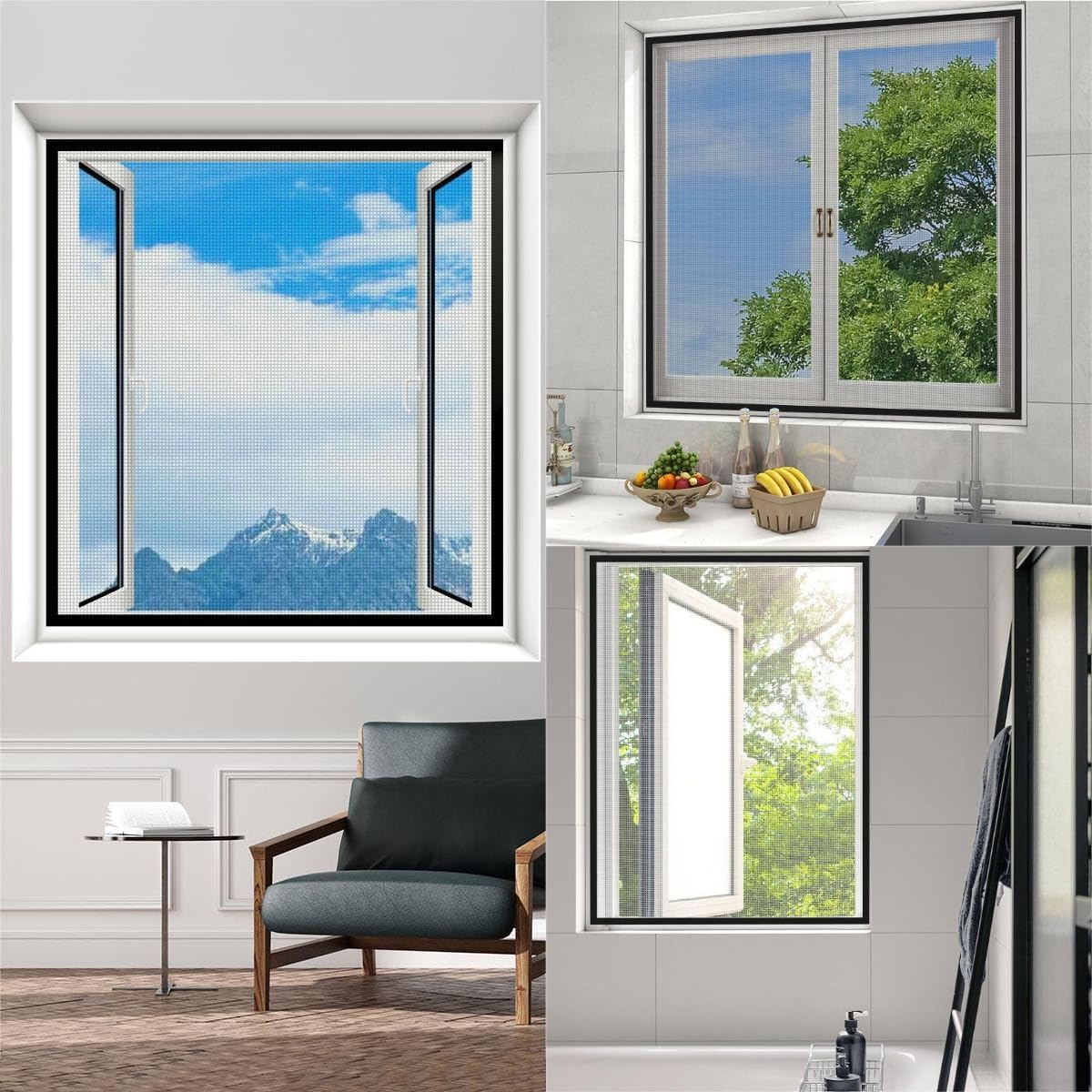 Màn Chống Muỗi Cho Windows Tự Dính Vô Hình Màn Chống Muỗi Tùy Chỉnh DIY Đơn Giản Có Thể Ngăn Ngừa Sốt Xuất Huyết Cửa Sổ Màn Hình Với Ốp Điện Thoại Dính