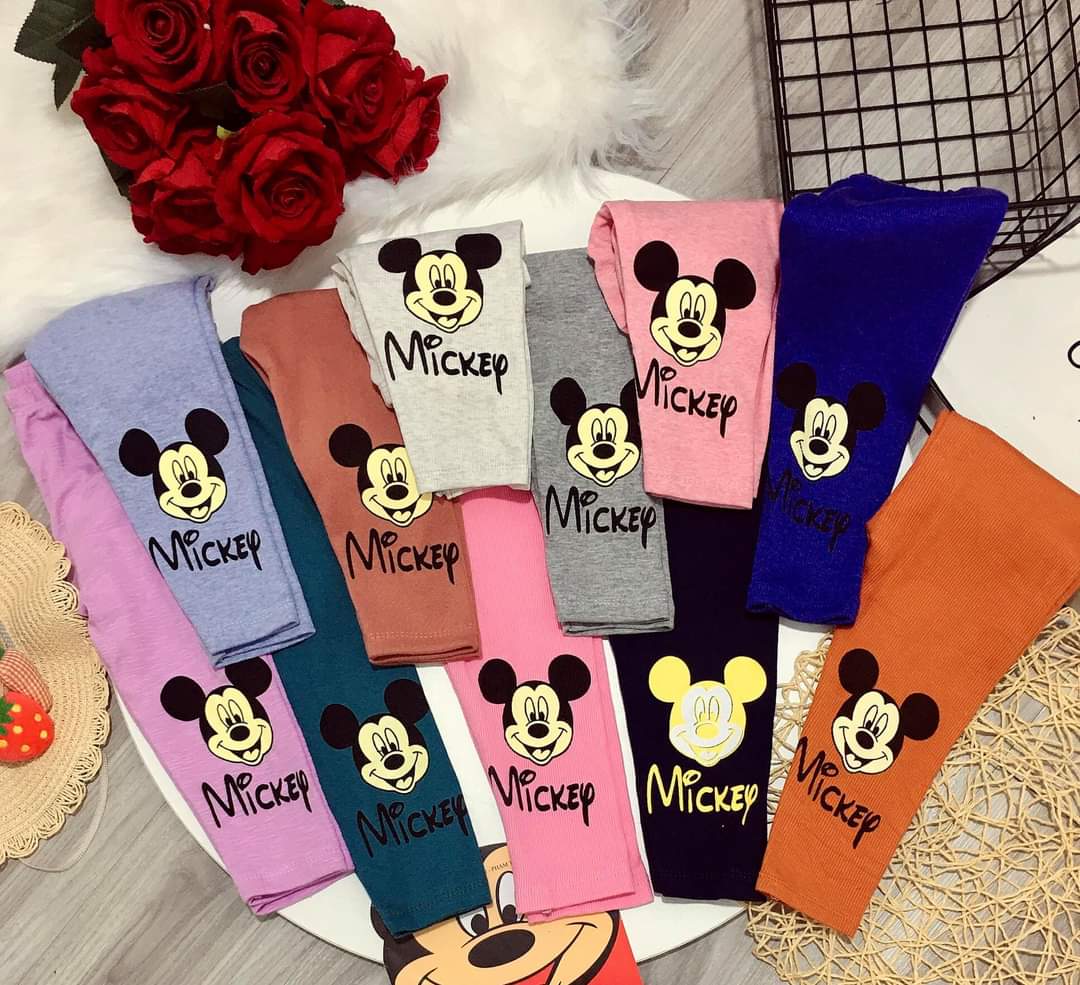 Sét 5 quần legging dài cho bé gái