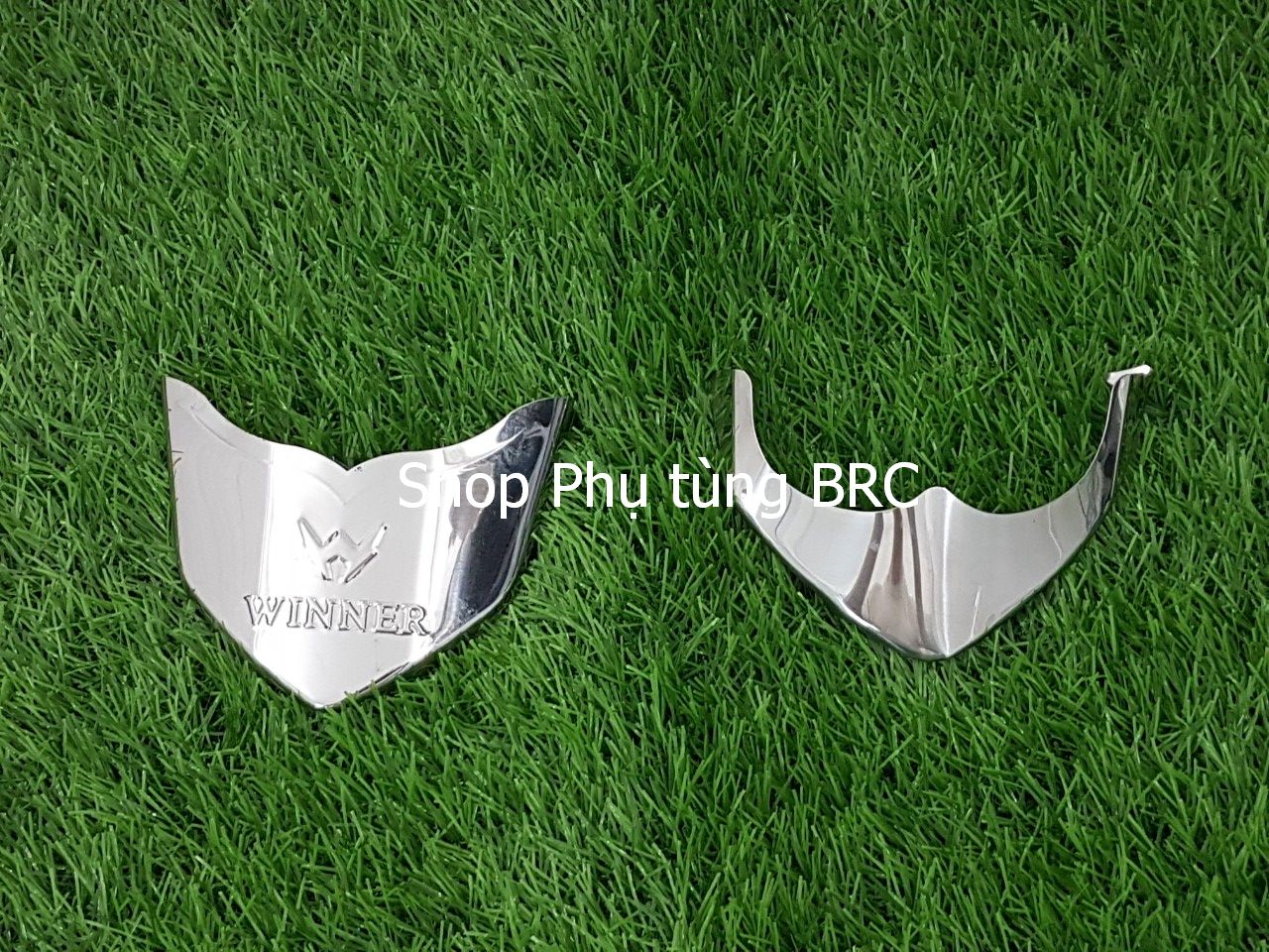 Bộ ốp mỏ dè inox trước sau xe winner v1 .