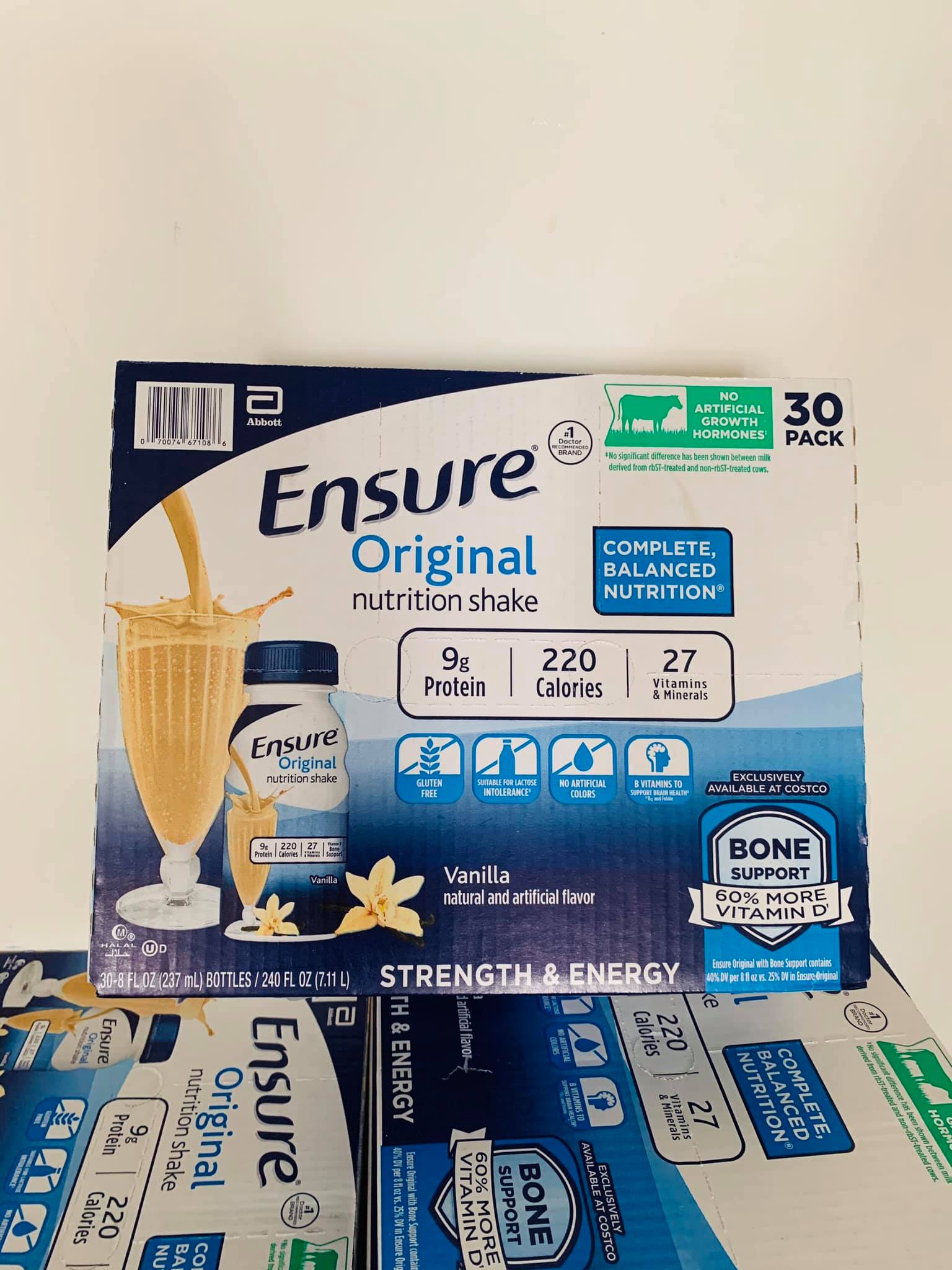 Sữa Ensure Nước Mỹ thùng 30 chai x 237ml