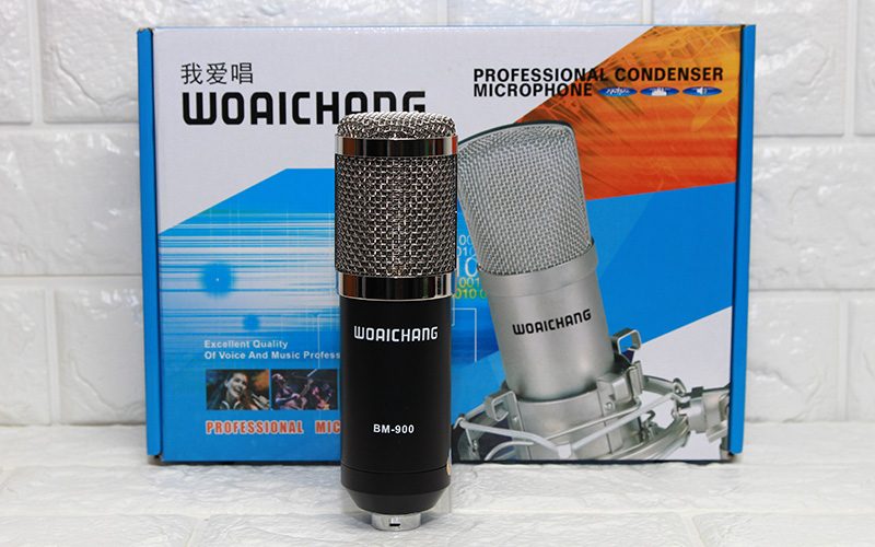 Micro thu âm Studio cao cấp BM900 Woaichang,  micro livestream mic thu âm, kẹp bàn cho mic thu âm