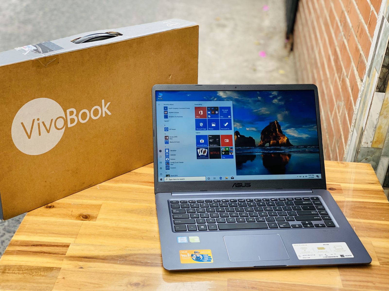 Asus vivobook x510u core i5 8250u ram 8g ssd 128g+1t 15.6inch vga rời