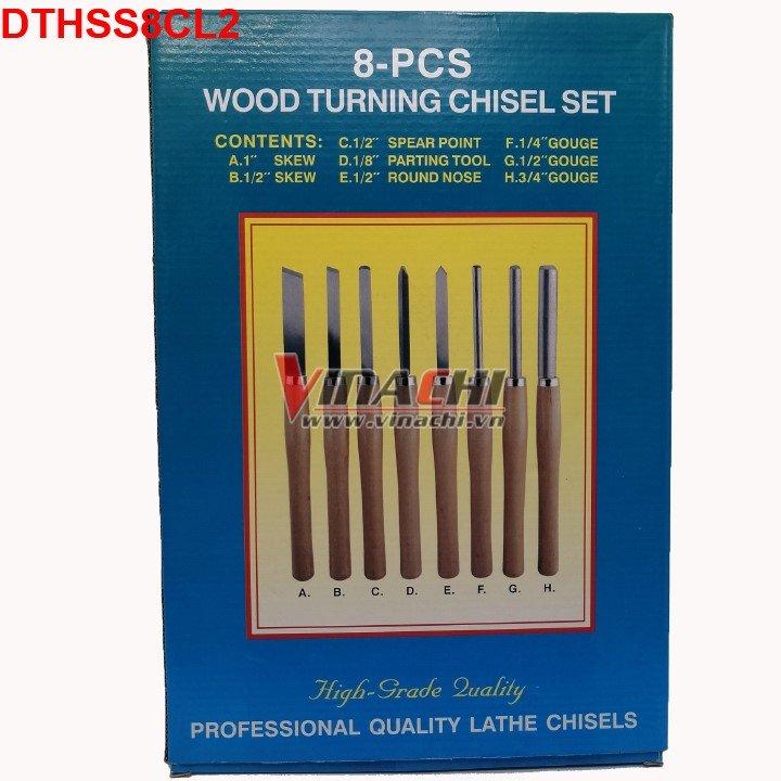 Bộ dao tiện,đục gỗ HSS bộ 8 cái - Loại 2