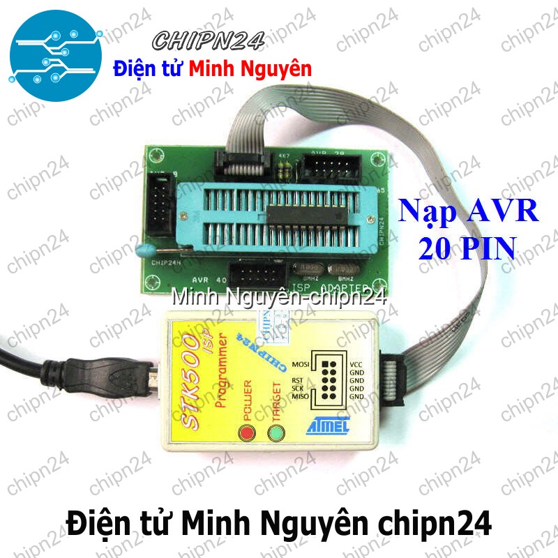 [1 cái] (A25) Đế ISP nạp 89S AVR - Adapter ISP