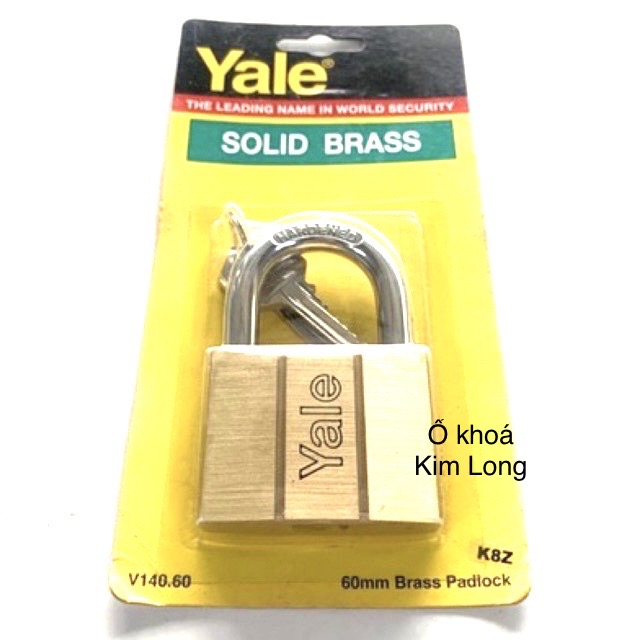 Ổ khoá bấm Yale 6cm chính hãng chìa răng cao cấp