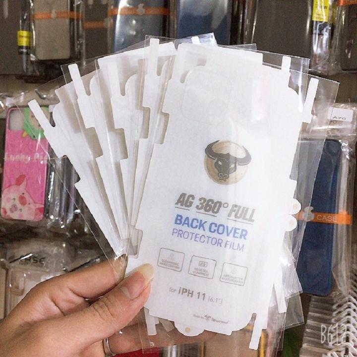 Tấm dán PPF mặt lưng iPhone 11 / 11 pro/ 11 pro max tự phục hồi trầy xước kèm miếng dán lau màn ,giấy lấy bụi