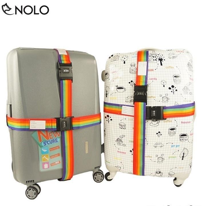 Combo 1 Dây Đai Vali Và 2 Ổ Khóa 3 Số Du Lịch Chắc Chắn