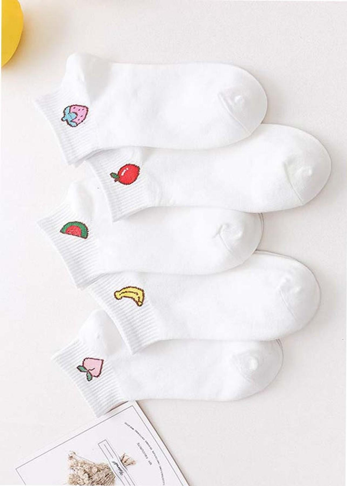 Combo 5 đôi tất hoa quả nữ siêu xinh