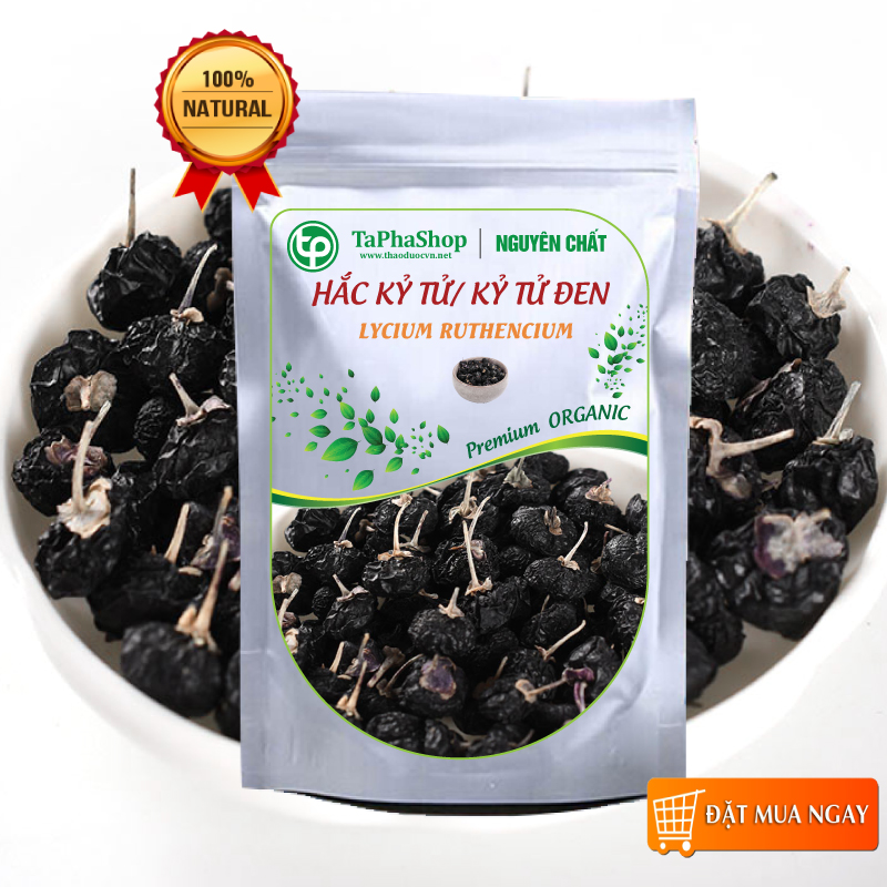 Hắc kỷ tử khô 100g, Kỷ tử đen, Trà hắc kỷ tử - tấn phát
