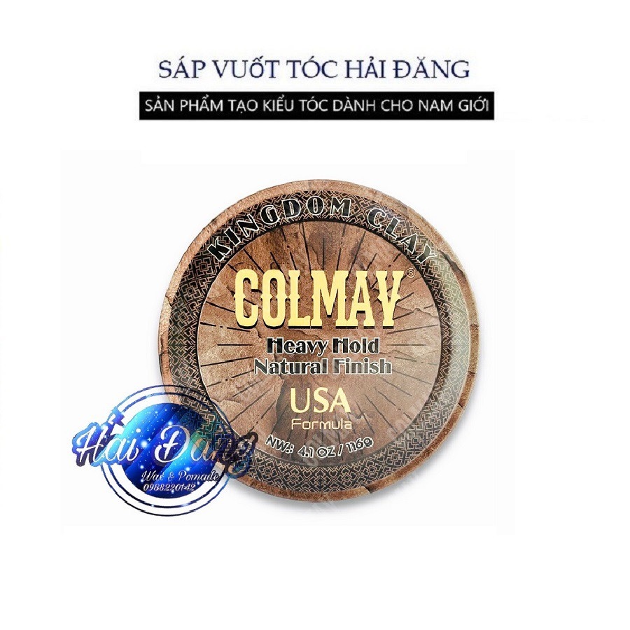 ™♘☼ [CHÍNH HÃNG 100 ] Sáp Vuốt Tóc Colmav Clay Kingdom