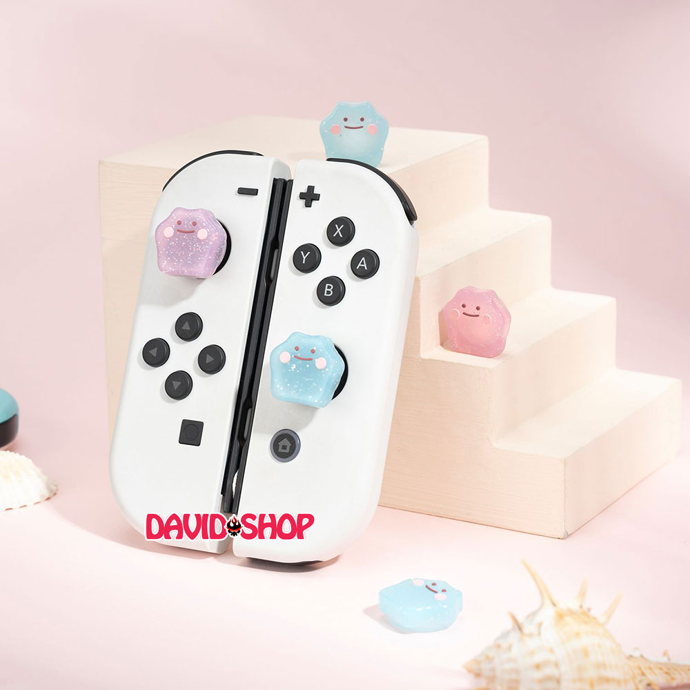 [Moncon] Núm bọc analog Ditto (Pokémon) cao cấp cho Joy-Con - Nintendo Switch OLED, V1, V2, Lite