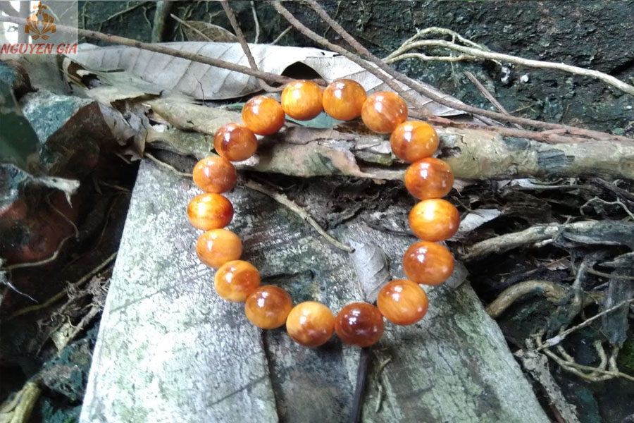 Vòng gỗ huyết rồng (huyết long) 12mm