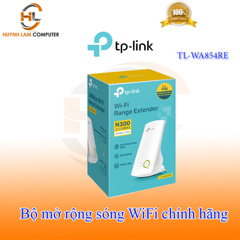 Bộ mở rộng sóng WiFi TPLink WA 854RE FPT phân phối - Thiết bị kích sóng