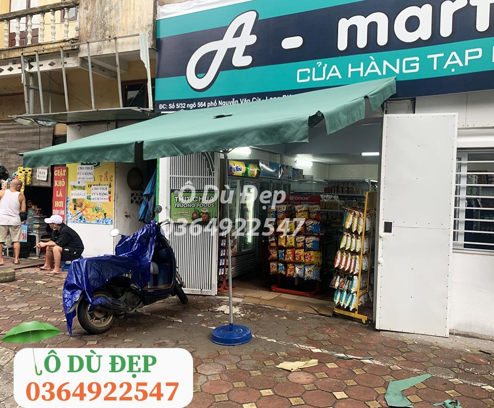 Ô dù che mưa che nắng- Ô mái chéo cao cấp(Chưa bao gồm chân đế)