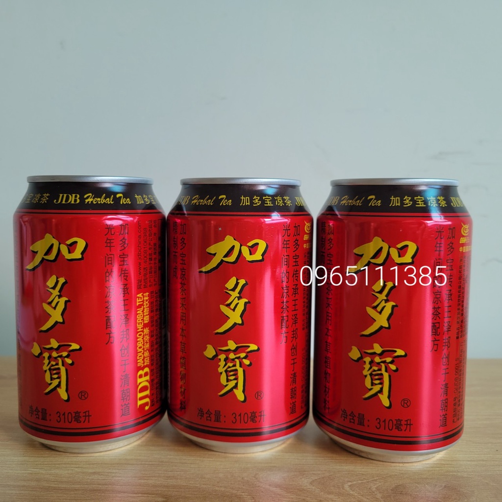 [1 Thùng 24 Lon] Trà Thảo Mộc Jia Dou Bao/ Nước Sâm Thảo Mộc Thanh Nhiệt
