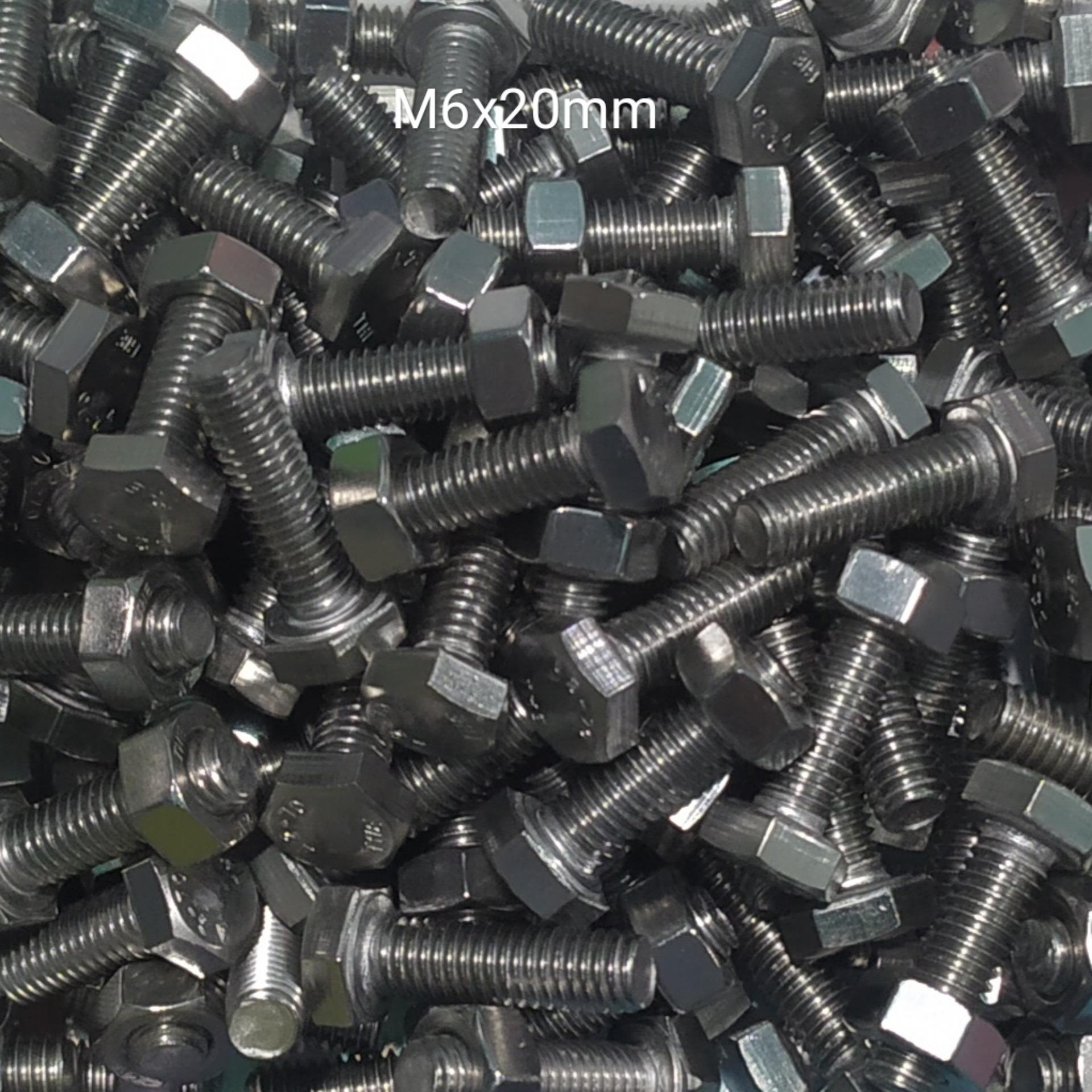 M6x20mm INOX 304 COMBO 20 Bu Long Con Tán ( 6 Li 2 Phân )