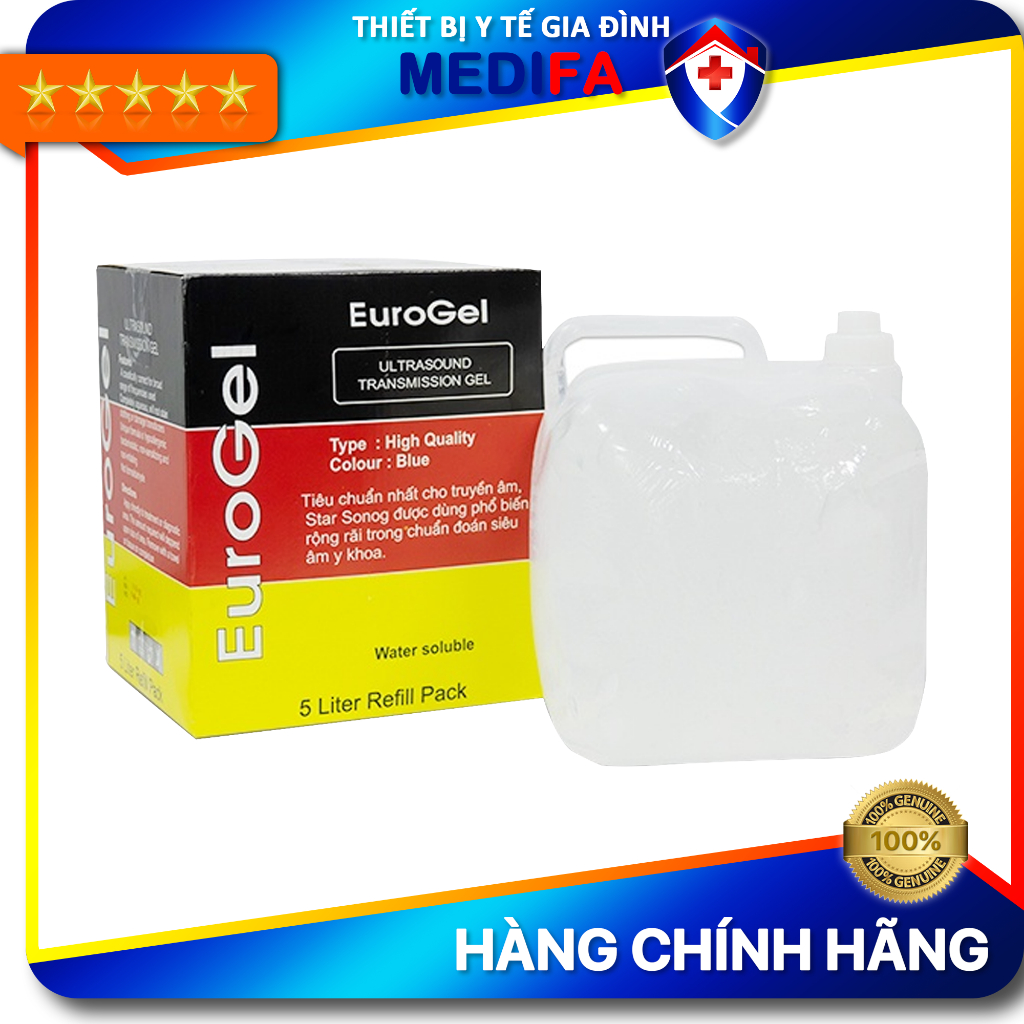 Gel lạnh triệt lông - gel siêu âm euro gel màu trắng can 5 lít