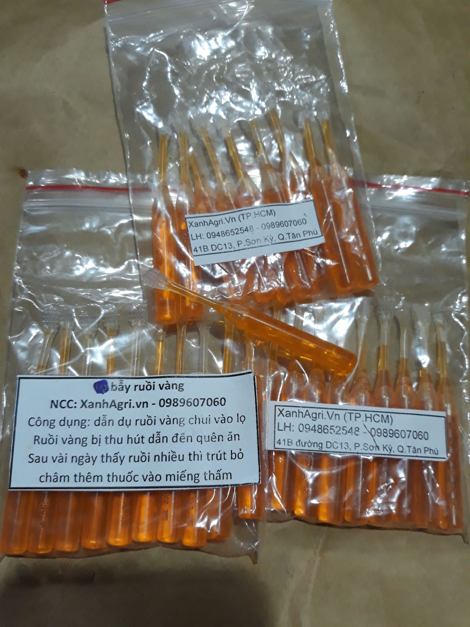 [HCM]Chất dẫn dụ Ruồi vàng combo 20 ống tặng 1 ống