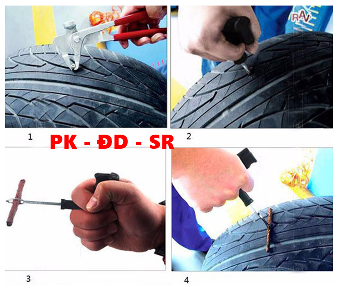 Bộ đồ nghề Vá xe không Ruột - Siêu Rẻ