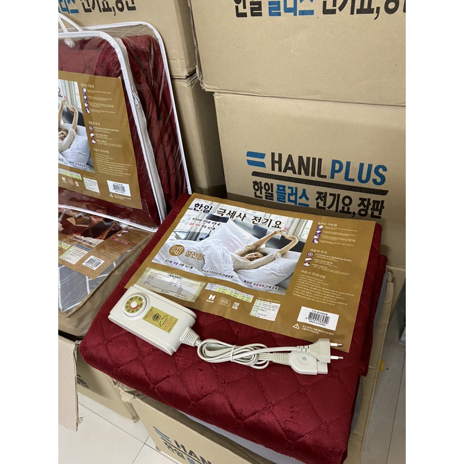 Chăn điện hanil chất liệu nhung hàn quốc