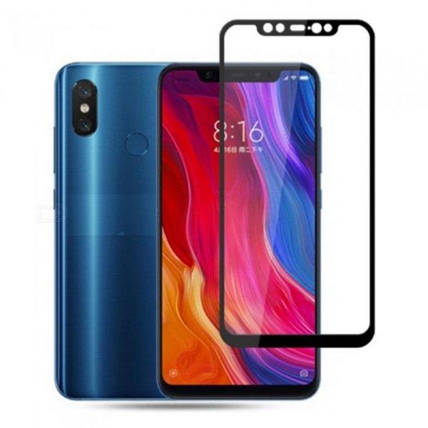 Cường lực full màn cho Xiaomi Mi 8 / Mi 8 Pro (Đen)