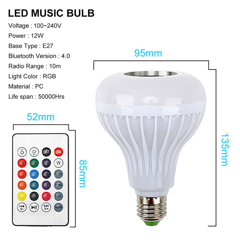 Bóng đèn LED độc đáo kiêm loa nghe nhạc bluetooth