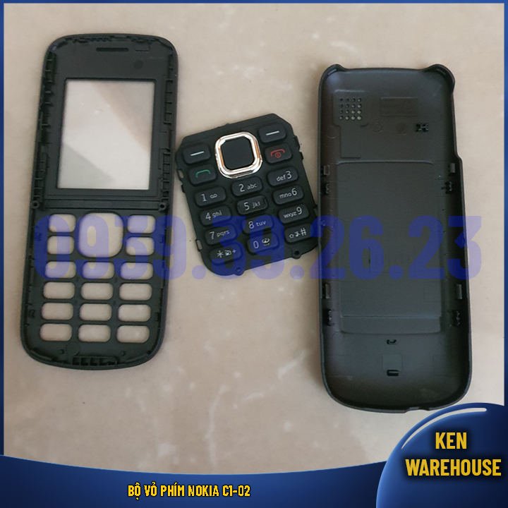 Bộ Vỏ Phím Nokia C1-02 - KEN warehouse