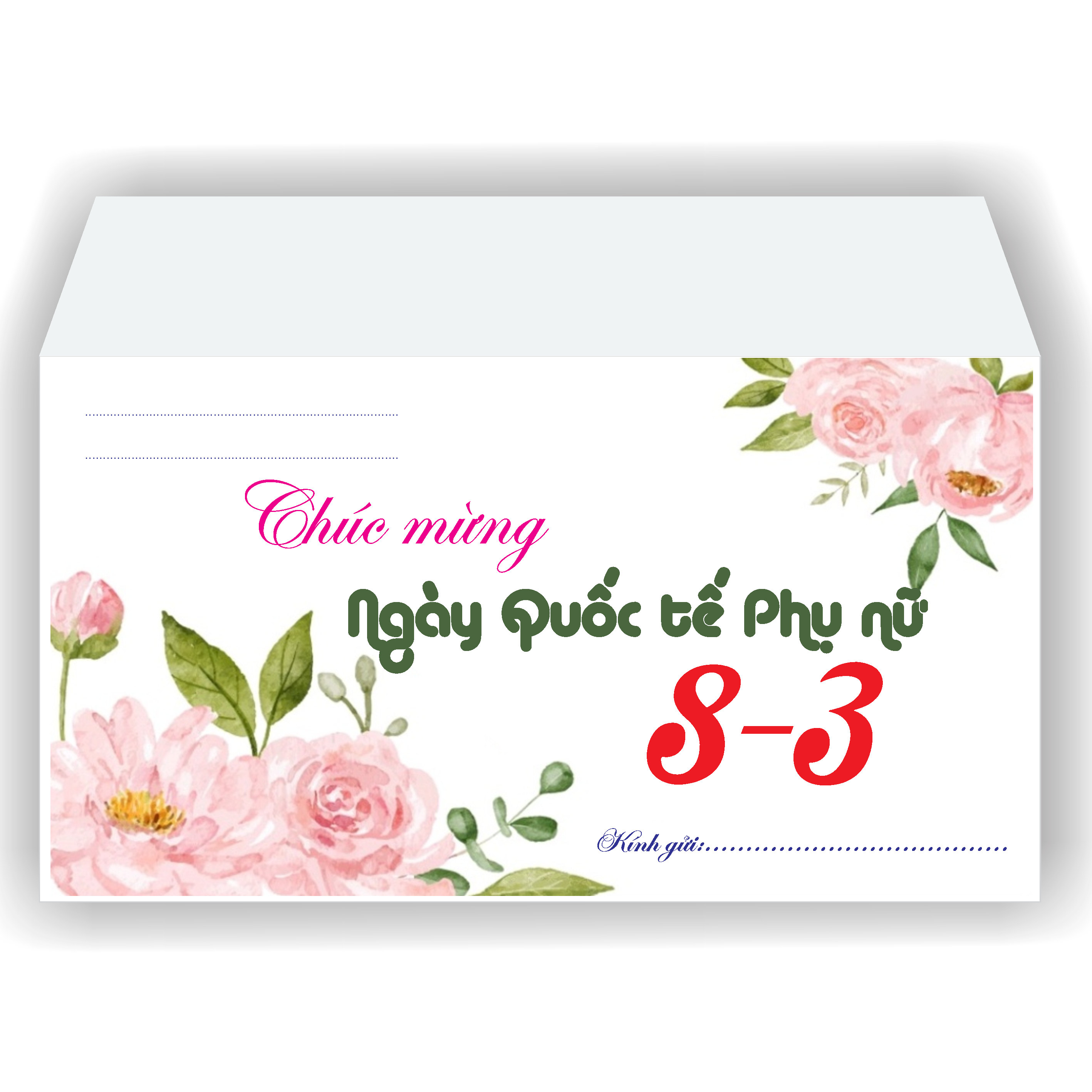 20 cái phong bì chúc mừng 8-3