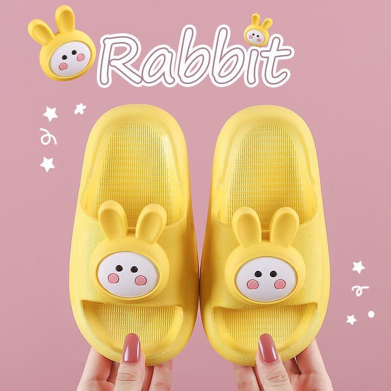 DÉP BÉ CON THỎ DỄ THƯƠNG, DÉP TRẺ EM NHỰA ÊM CHÂN (18-20cm)