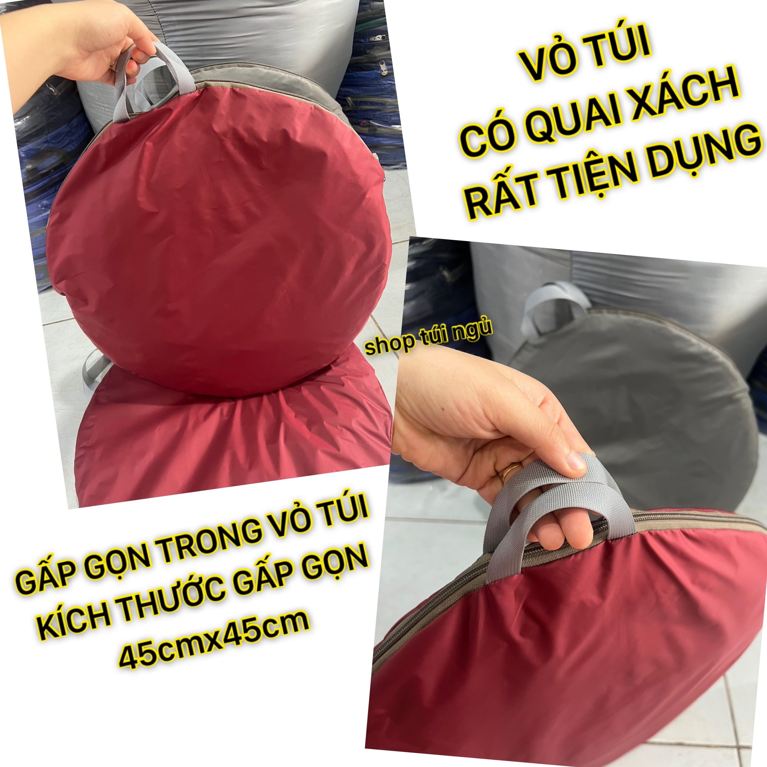 Mùng/lều thiền tự bung cao cấp kèm túi ngủ