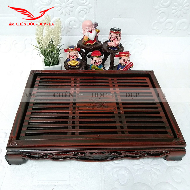 Khay trà giả cổ 33 x 23 x 5 cm