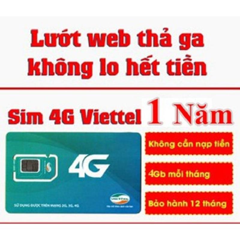 SIM 4G Viettel Trọn Gói 1 Năm D500 Với 4GB/Tháng