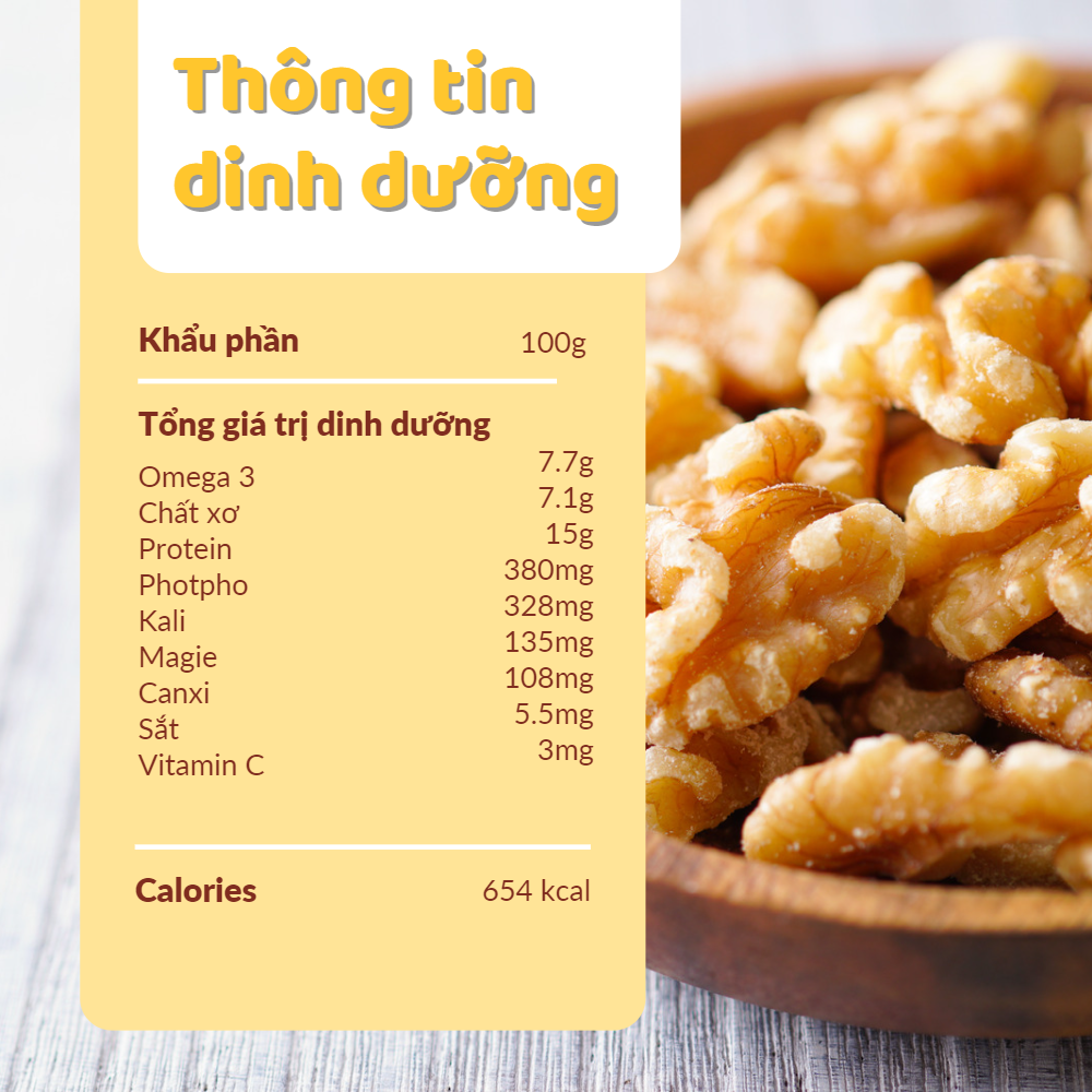 Nhân hạt óc chó vàng-hũ 300g