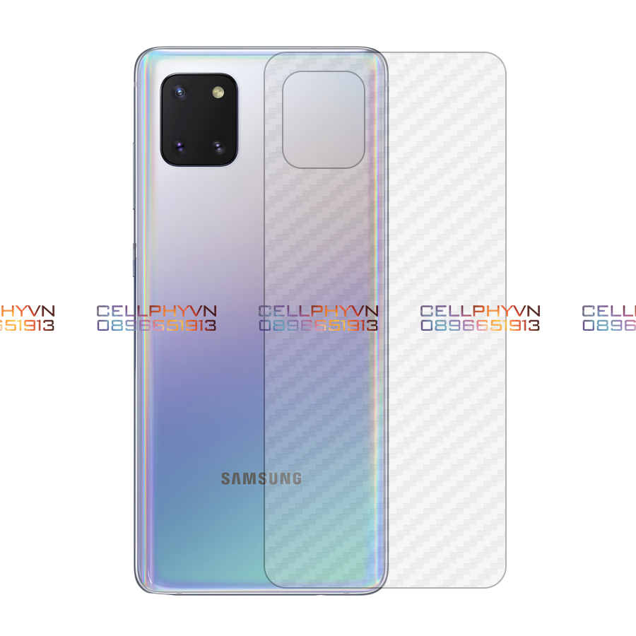Miếng dán lưng cacbon Samsung galaxy Note 10 Lite