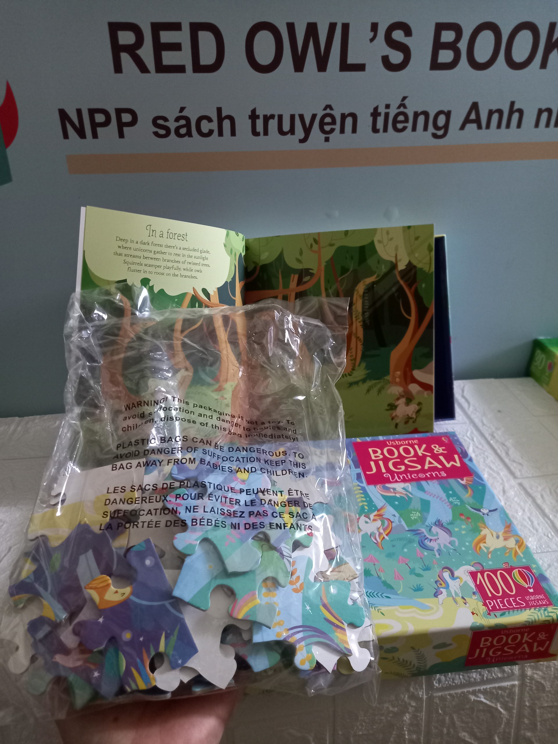Usborne Book and Jigsaw Unicorns