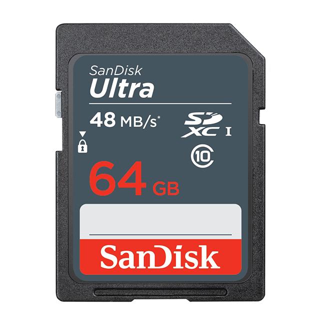 Thẻ nhớ SD Sandisk Ultra 64GB 48MB/s class 10 SDXC