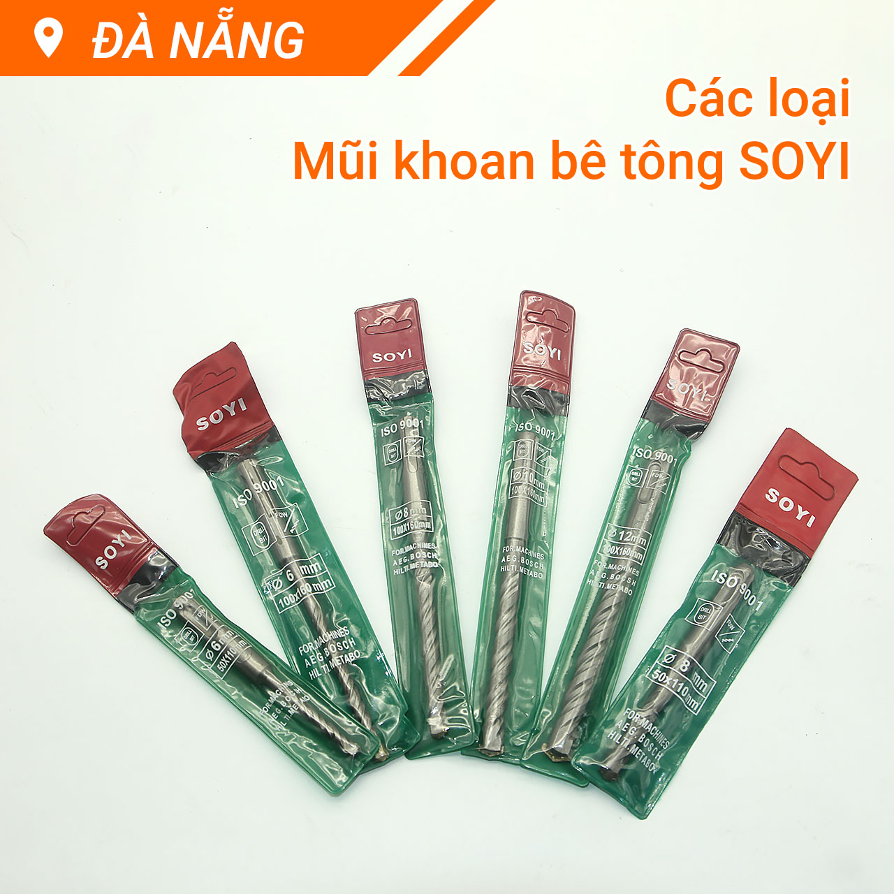 Mũi khoan bê tông SOYI các cỡ