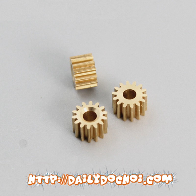 Bánh răng đồng 14 răng lỗ trục 3.17mm dùng để nối trục động cơ giá 1 chiếc