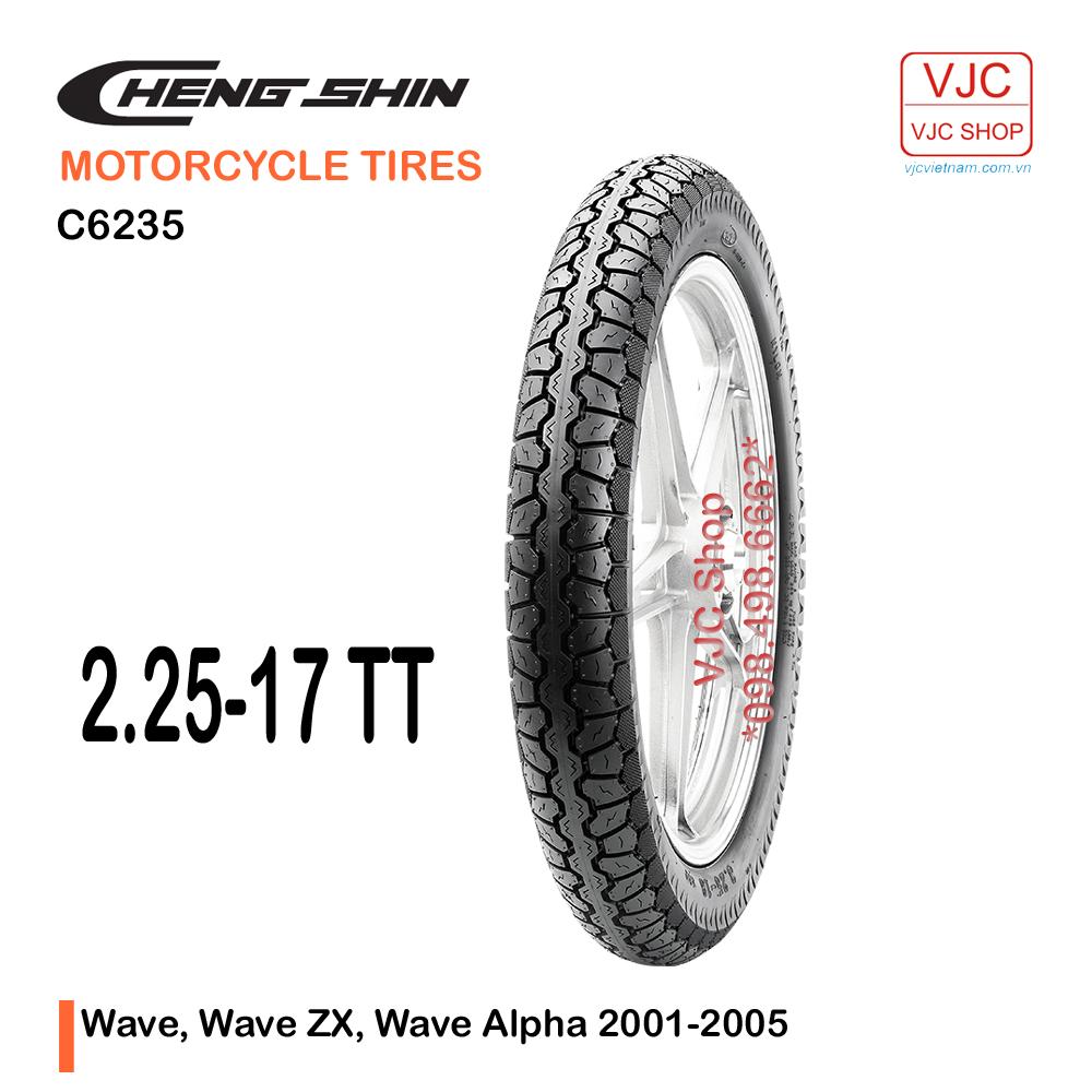 Vỏ xe máy Cheng Shin 2.25-17 C6235 loại dùng ruột