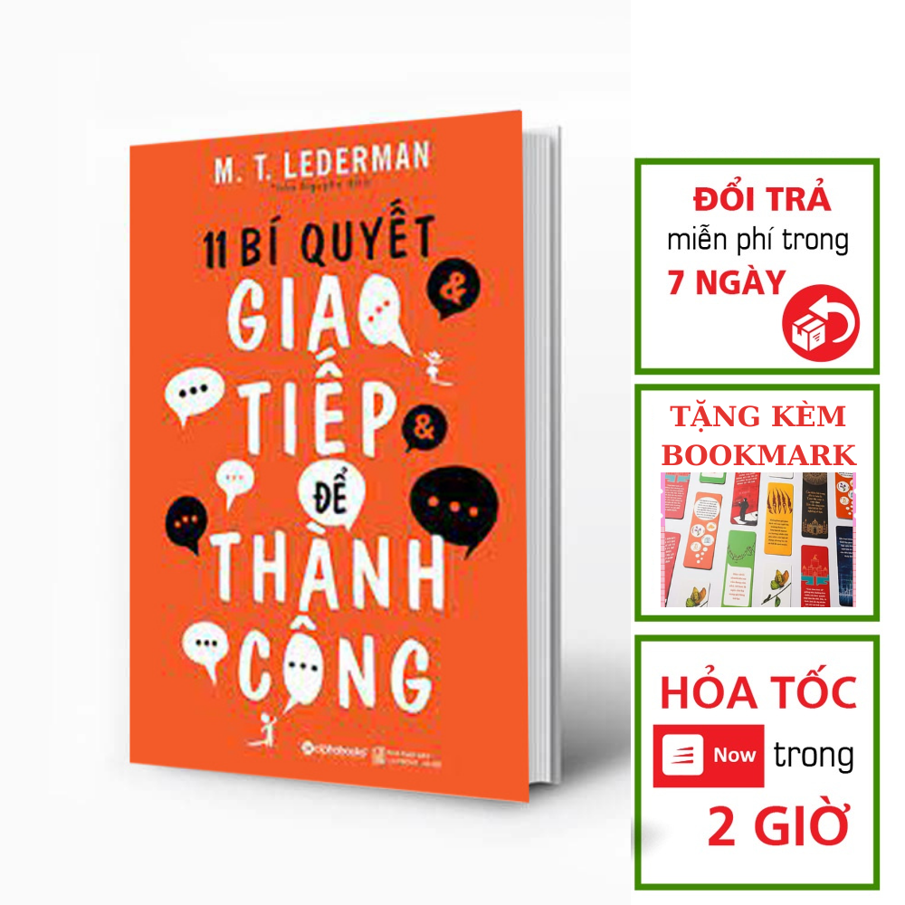 Sách Hay Về Nghệ Thuật Giao Tiếp: 11 Bí Quyết Giao Tiếp Để Thành Công Tặng Sổ Tay (Tặng kèm bookmark)