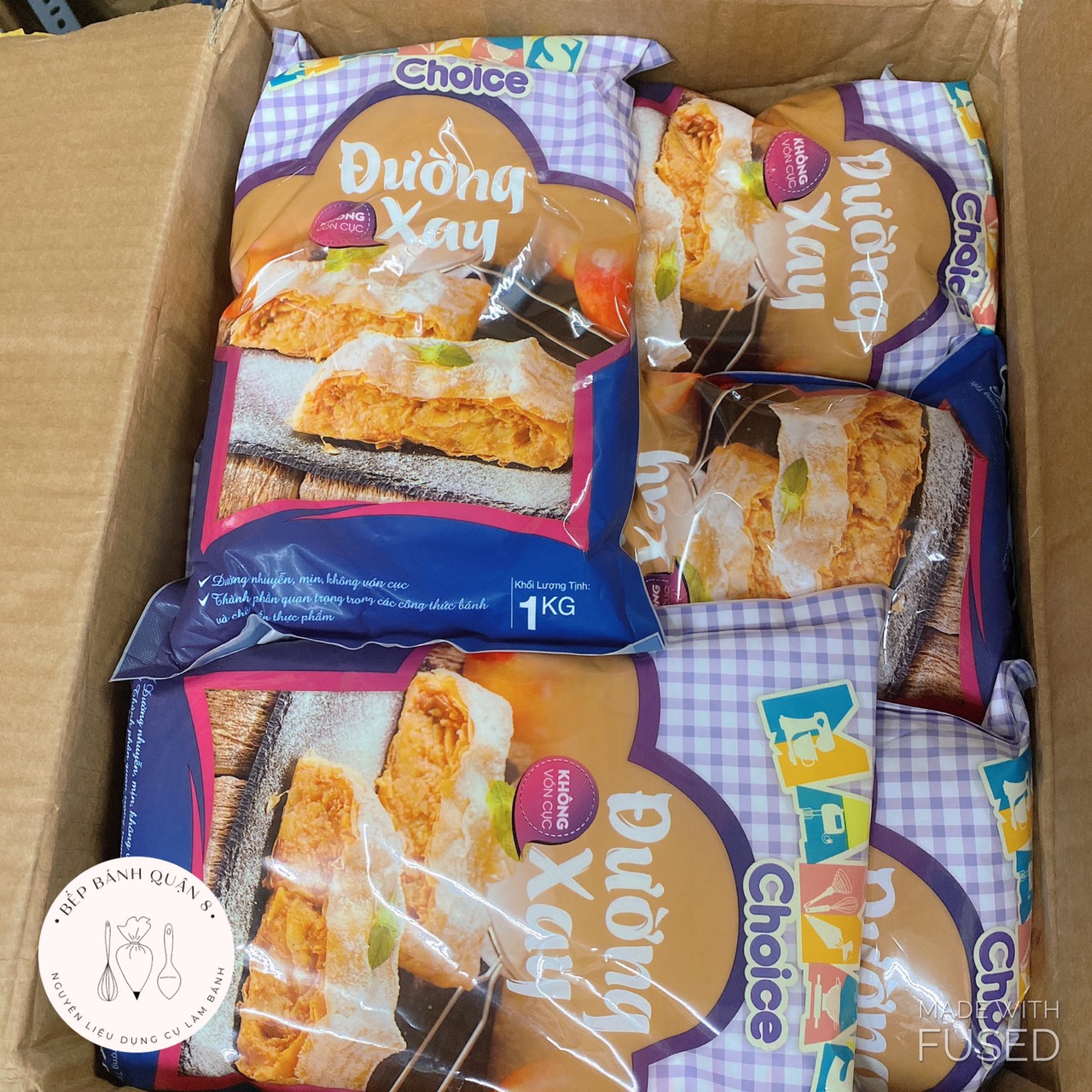 [Freeship + Quà Tặng 10k ]Đường xay đường bột Mama Choice Icing sugar 1kg