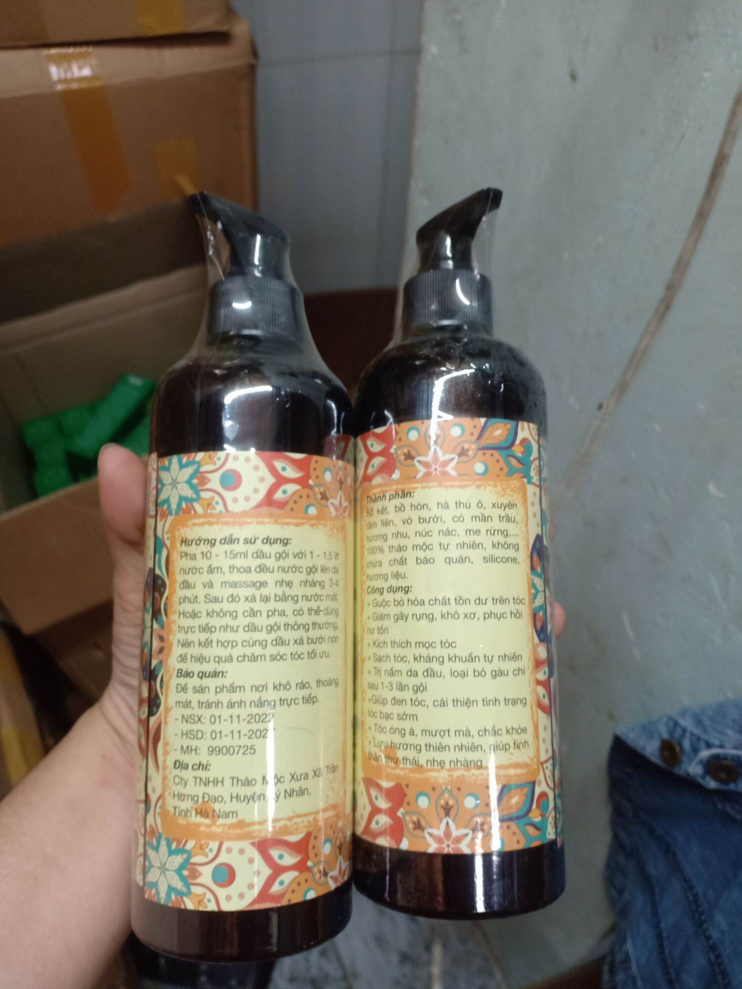 Dầu Gội Bồ Kết Thảo Dược 800ml