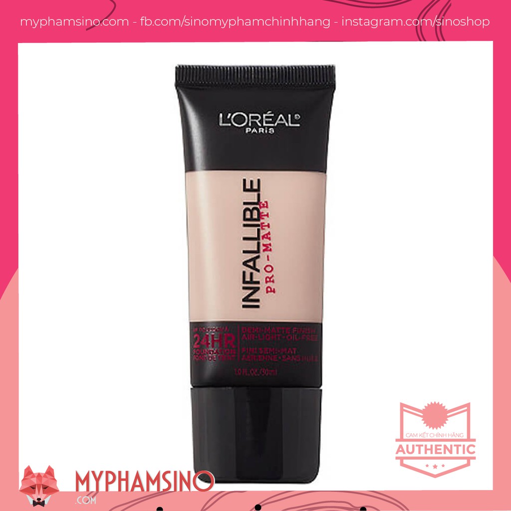 [CHÍNH HÃNG] Kem nền L’Oreal Infallible Pro Matte 30ml