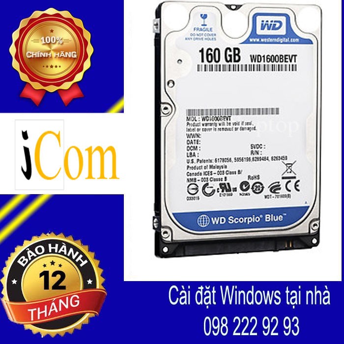 HDD Laptop WD 160GB